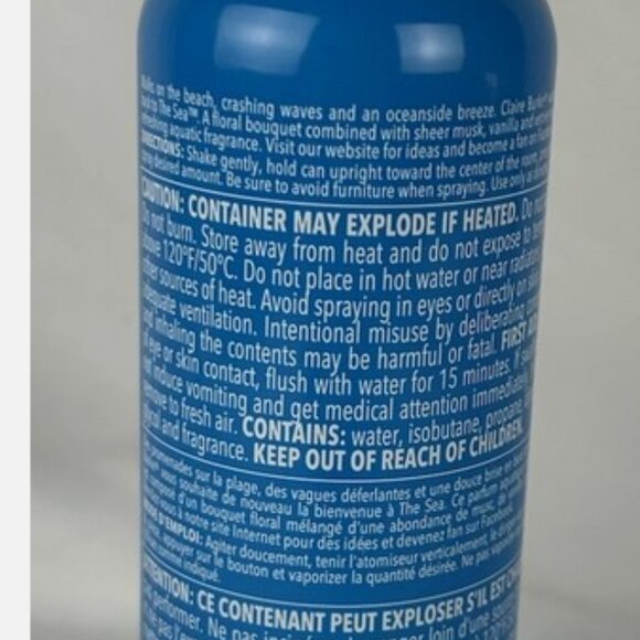 Claire Burke The Sea Home Fragrance Spray Room Air Freshener 6 Oz Discontinued - Picture 2 of 2